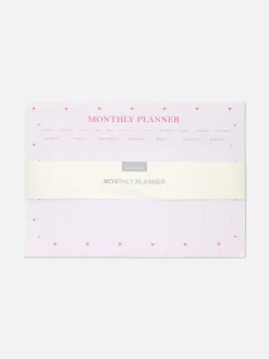 Discount A4-Monatsplaner Mit Herzmuster Kinder Notizbücher