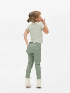 Outlet Ausgefranste Jeggings Kinder Hosen Und Leggings