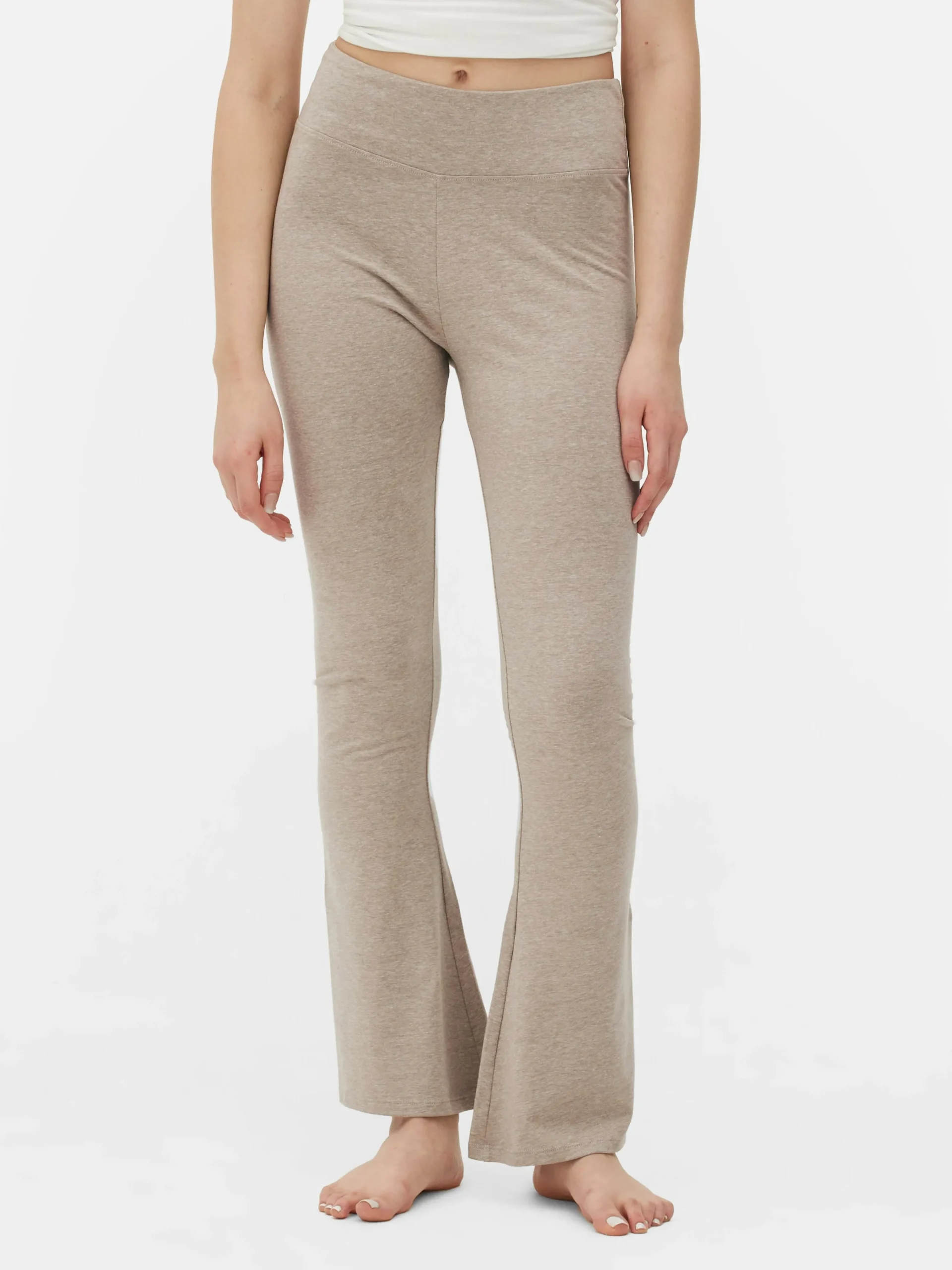 Sale Ausgestellte Leggings Mit Hohem Bund Damen Hosen Und Leggings