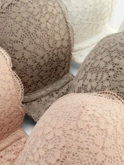 Outlet Balconette-BHs Aus Spitze, 3er-Pack Damen Bhs