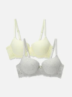 Clearance Balconette-BHs Mit Spitze, 2er-Pack Damen Bhs