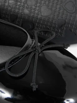 Discount Ballerinas In Lackoptik Kinder Flache Schuhe