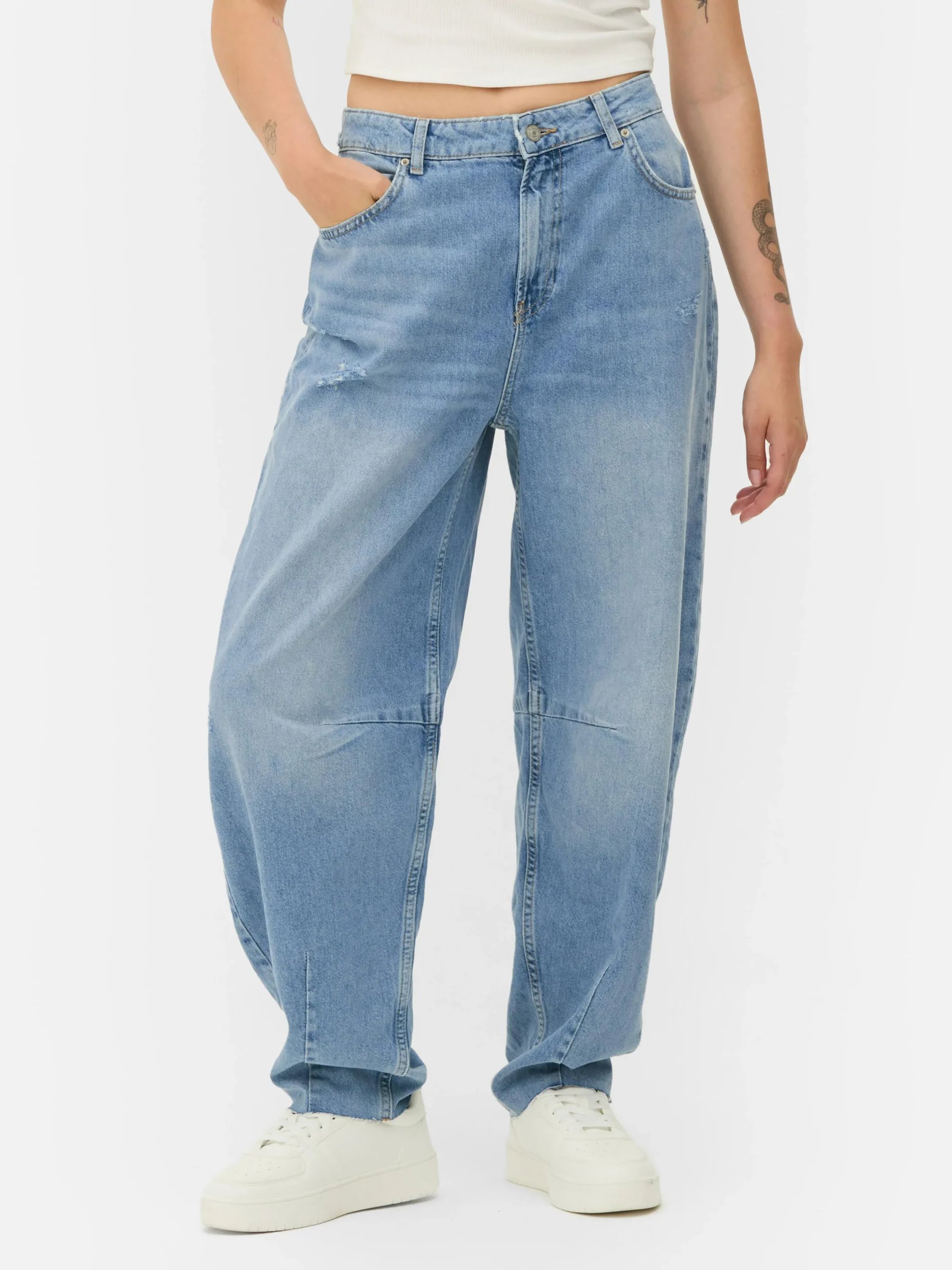 Clearance Barrel-Jeans Damen Jeans