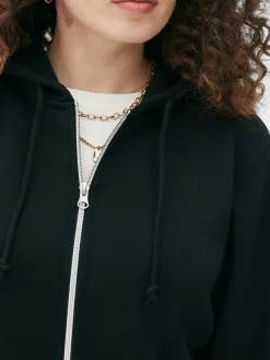 Clearance Basic Kapuzenpullover Mit Reißverschluss Damen Loungewear|Hoodies Und Sweatshirts