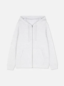 Clearance Basic Kapuzenpullover Mit Reißverschluss Damen Loungewear|Hoodies Und Sweatshirts