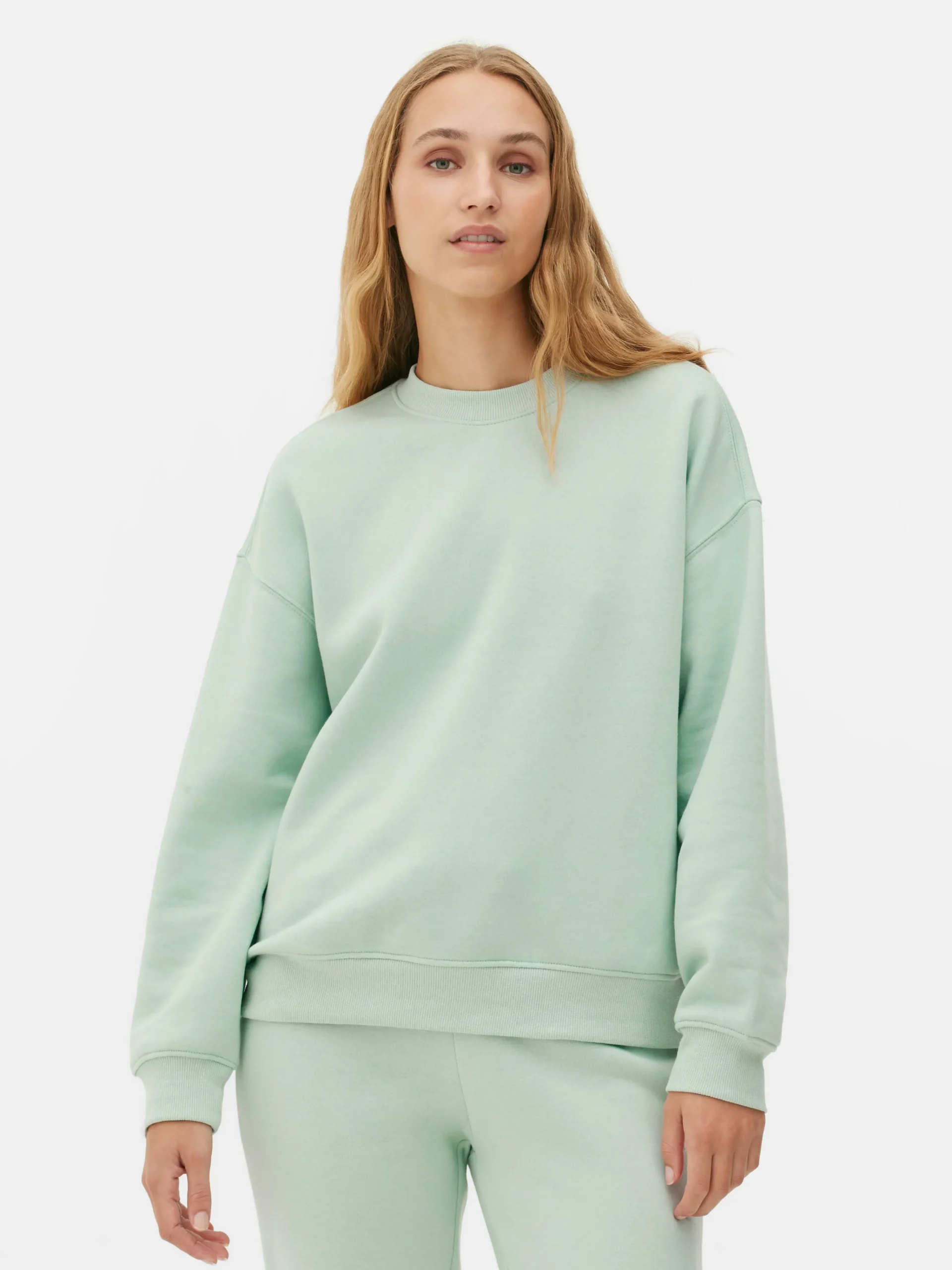Sale Basic-Sweatshirt Mit Rundhalsausschnitt Damen Hoodies Und Sweatshirts