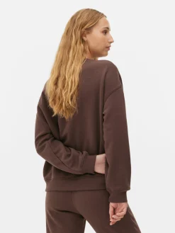 Hot Basic-Sweatshirt Mit Rundhalsausschnitt Damen Hoodies Und Sweatshirts