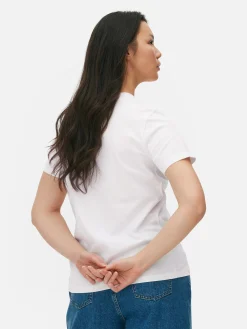 Clearance Baumwoll-T-Shirt Damen Tops Und T-Shirts