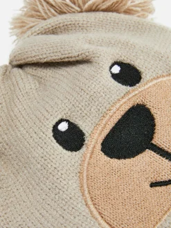 Clearance Beanie Im Bärendesign Mit Bommeln Mützen Und Handschuhe