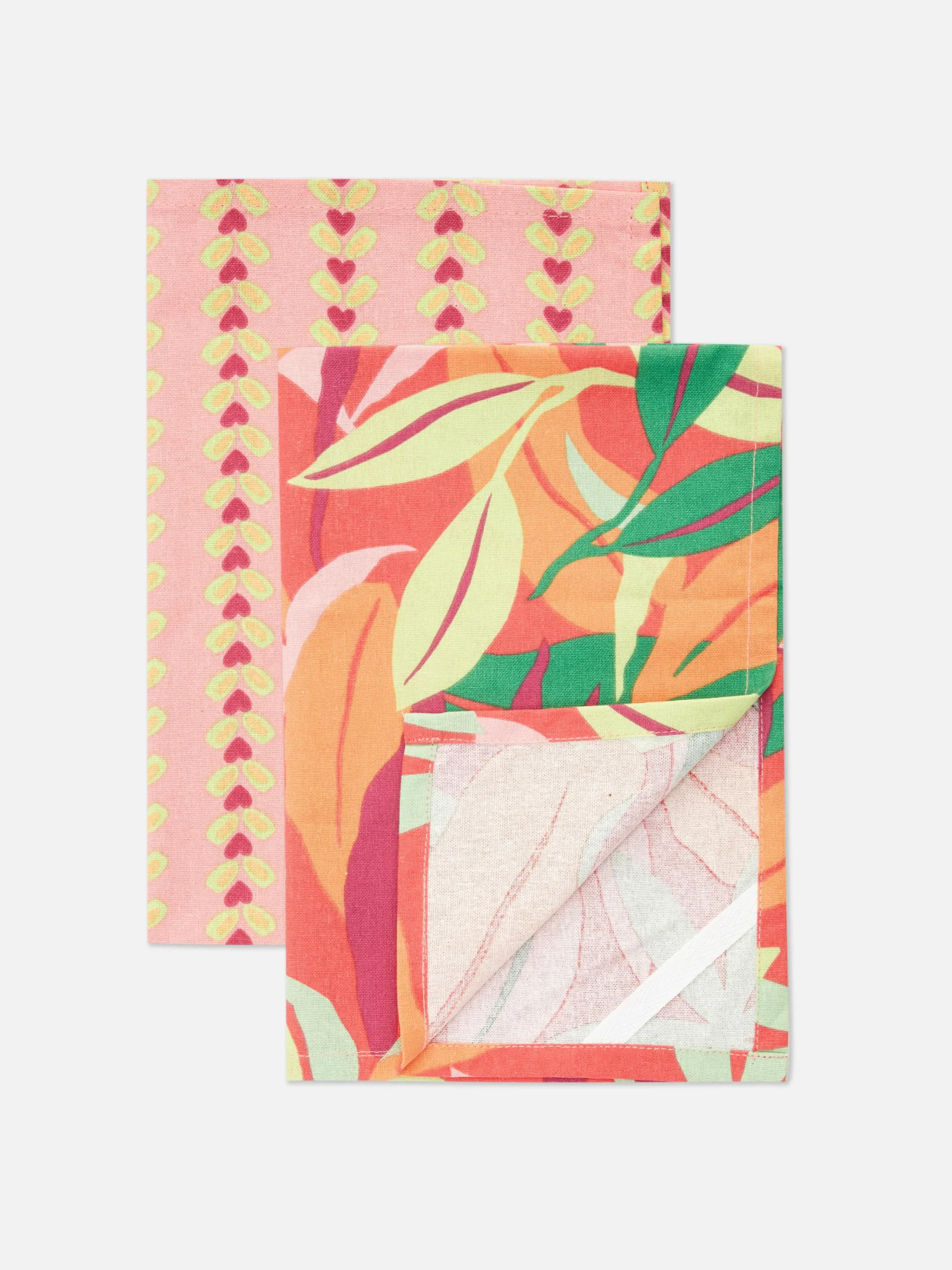 New Bedruckte Geschirrtücher, 2er-Pack Geschirr