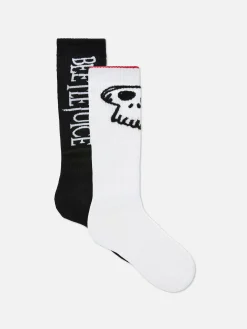 Sale „Beetlejuice“ Crew-Socken, 2er-Pack Damen Beetlejuice|Halloween Alle