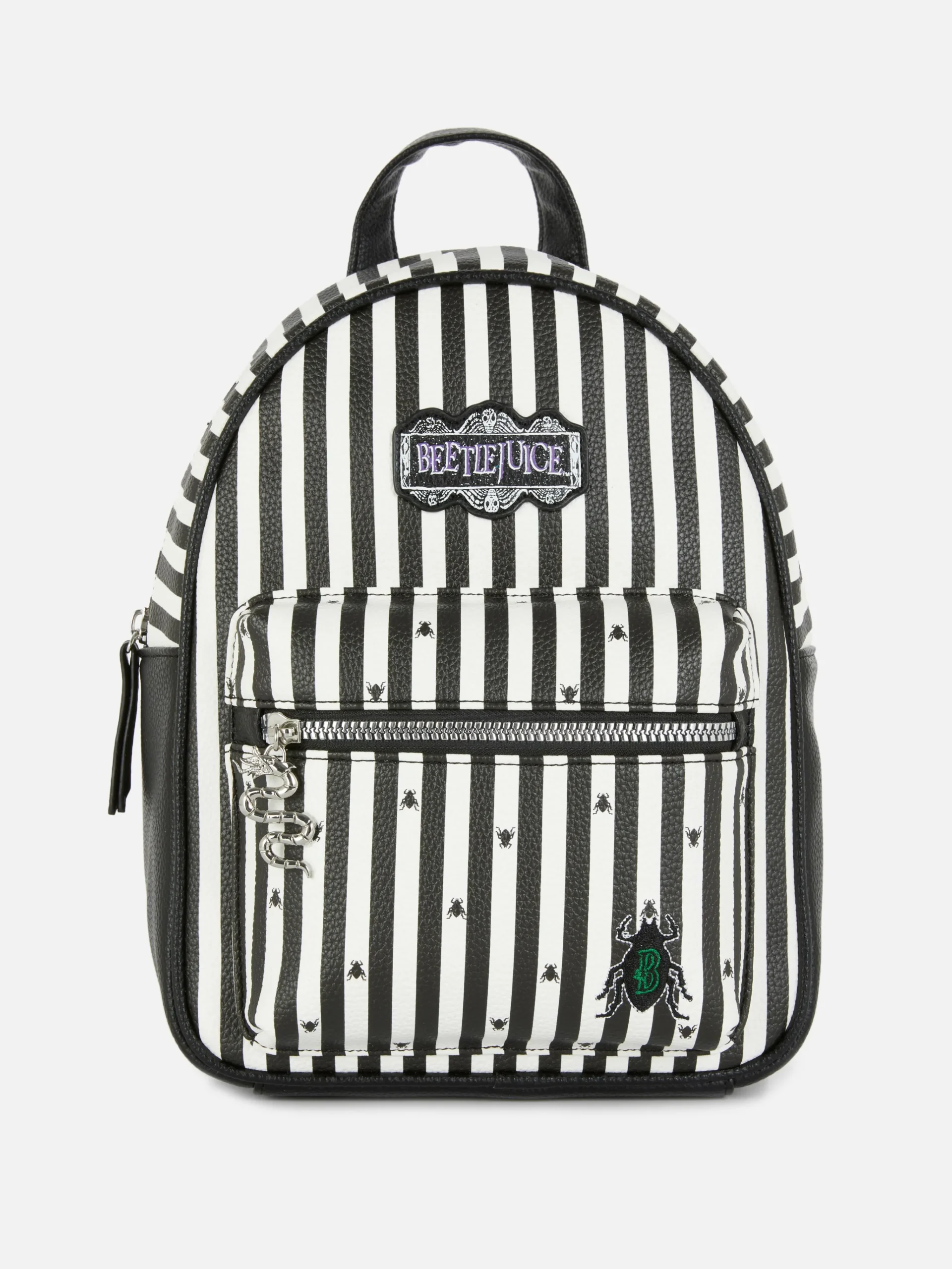 Hot „Beetlejuice“ Rucksack Mit Logo Damen Beetlejuice|Halloween-Accessoires