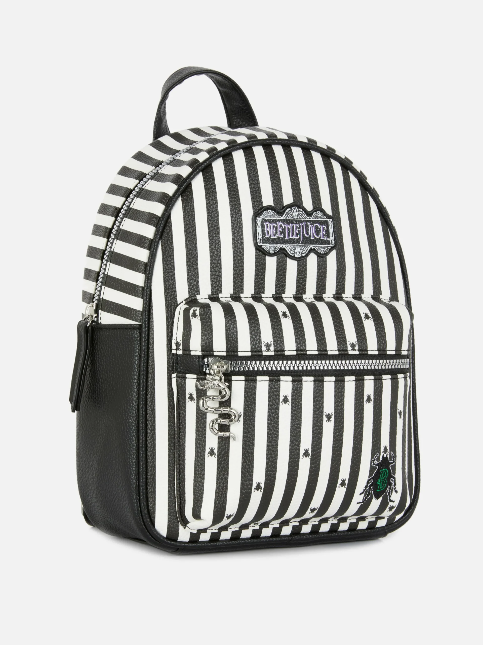 Hot „Beetlejuice“ Rucksack Mit Logo Damen Beetlejuice|Halloween-Accessoires