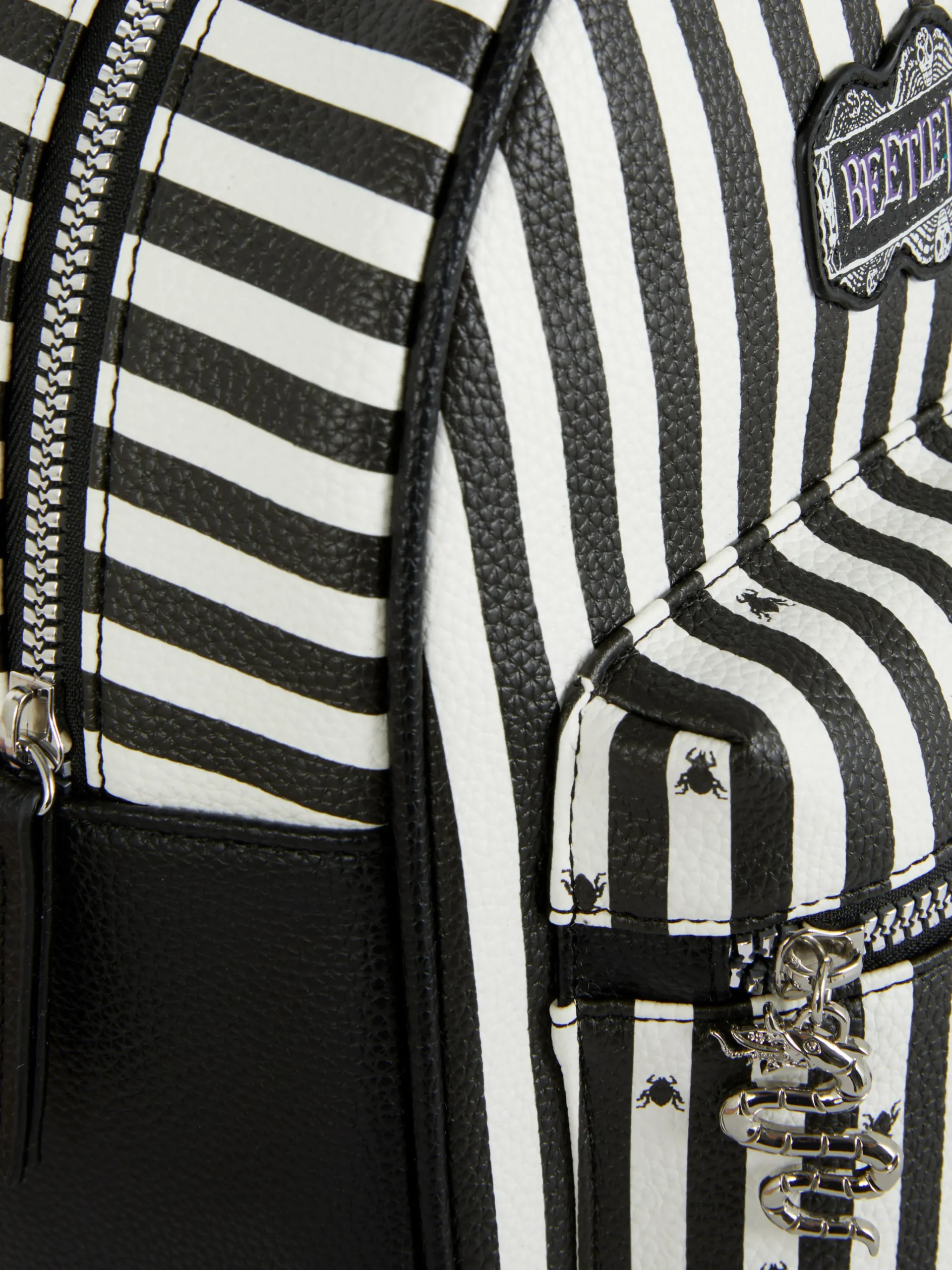 Hot „Beetlejuice“ Rucksack Mit Logo Damen Beetlejuice|Halloween-Accessoires