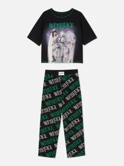 Clearance „Beetlejuice“ Schlafanzug Mit Logo Damen Beetlejuice|Halloween Alle