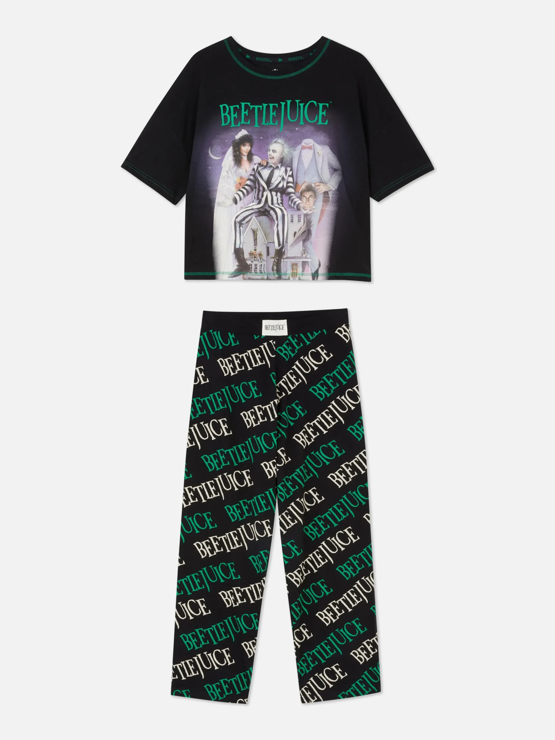 Clearance „Beetlejuice“ Schlafanzug Mit Logo Damen Beetlejuice|Halloween Alle