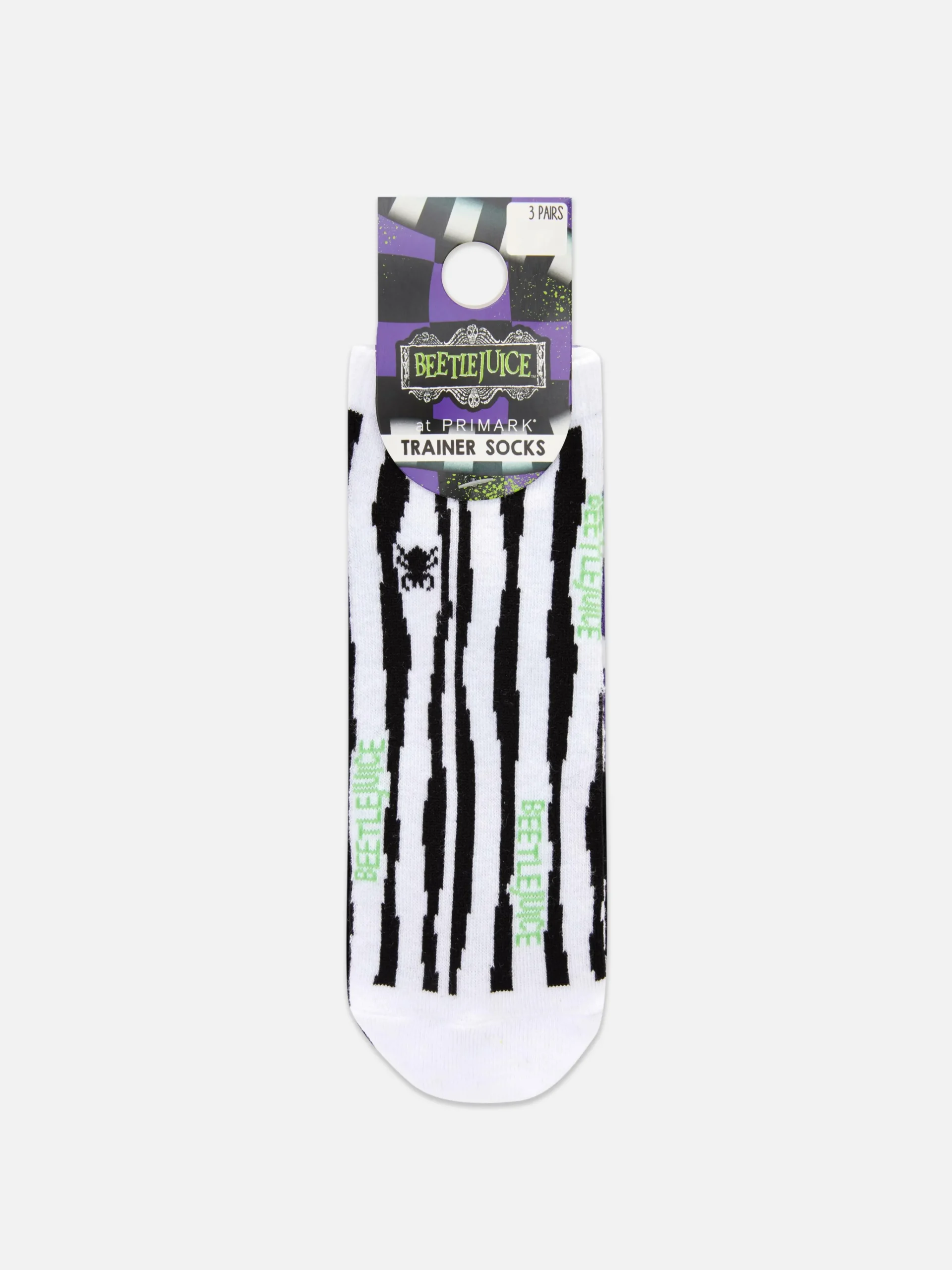 Sale „Beetlejuice“ Sneakersocken, 3er-Pack Damen Beetlejuice|Halloween Alle