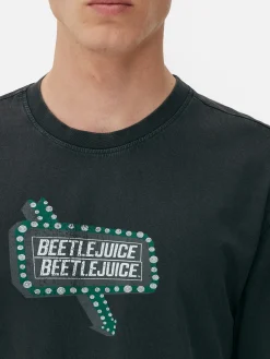 Outlet „Beetlejuice“ T-Shirt In Verwaschener Optik Herren Beetlejuice|Halloween Alle