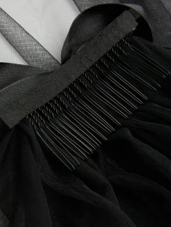 Discount „Beetlejuice X Colleen Atwood“ Tüllschleier Damen Gothic-Kleidung|Haarschmuck