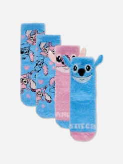 Bequeme „Disney Stitch & Engel“ Socken, 2er-Pack Kinder Socken Und Strumpfhosen