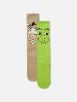 Sale Bequeme „Shrek“ Socken, 2er-Pack Damen Socken