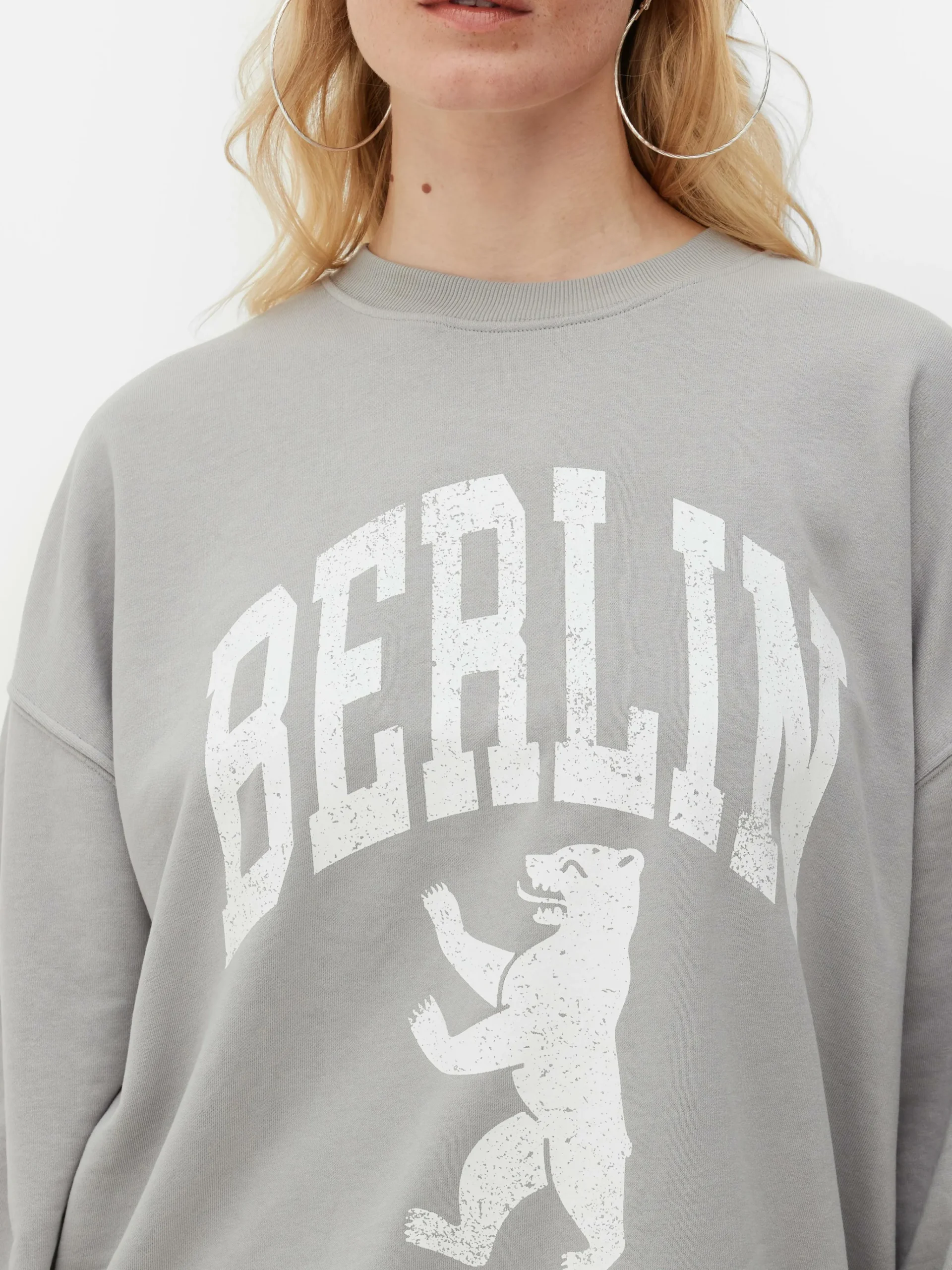 „Berlin“ Sweatshirt Im Oversized-Look Damen Hoodies Und Sweatshirts