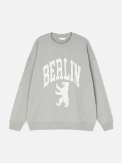 „Berlin“ Sweatshirt Im Oversized-Look Damen Hoodies Und Sweatshirts