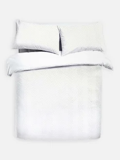 Outlet Bettwäscheset Mit Chevron-Muster, Kingsize Bettwäsche Und Sets