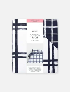 New Bettwäscheset Mit Fensterkaros Für Doppelbetten Bettwäsche Und Sets