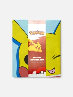 Outlet Bettwäscheset Mit „Pokémon“ Print, Doppelbett Bettwäsche Und Sets