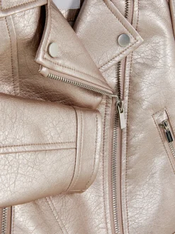 New Bikerjacke In Metallic-Optik Kinder Jacken Und Mäntel