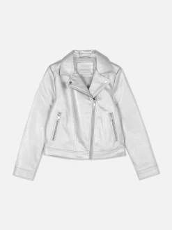 Best Bikerjacke In Metallic-Optik Kinder Jacken Und Mäntel