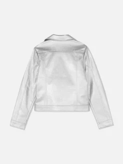 Best Bikerjacke In Metallic-Optik Kinder Jacken Und Mäntel