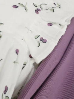 Hot Bluse Und Gerippte Leggings Mit Blumenmuster Im Set Sets Und Outfits