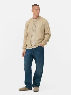 Clearance Bomberjacke In Wildleder-Optik Herren Jacken Und Mäntel