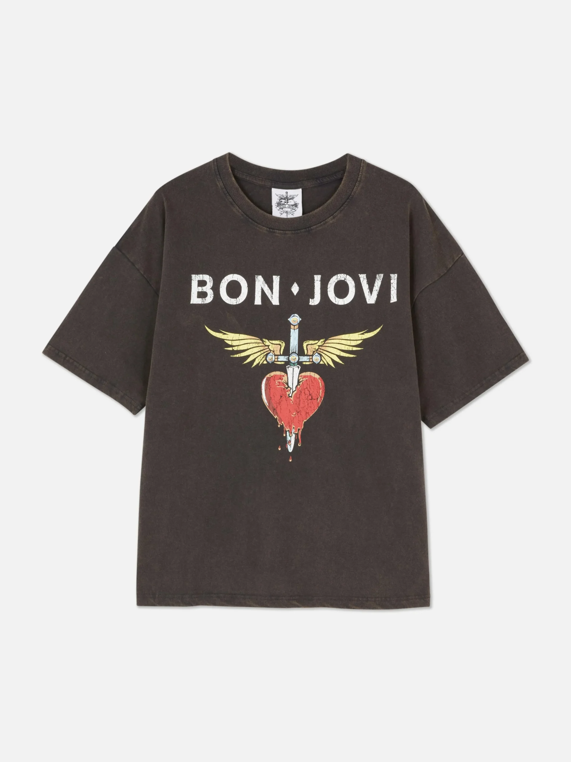 Online „Bon Jovi“ T-Shirt Im Oversized-Look Damen/Herren Grafik-T-Shirts Und -Sweatshirts|Tops Und T-Shirts
