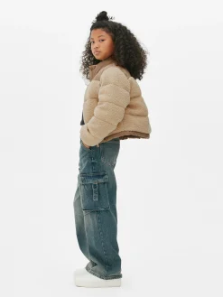 Discount Borg-Pufferjacke Mit Einsätzen Kinder Jacken Und Mäntel