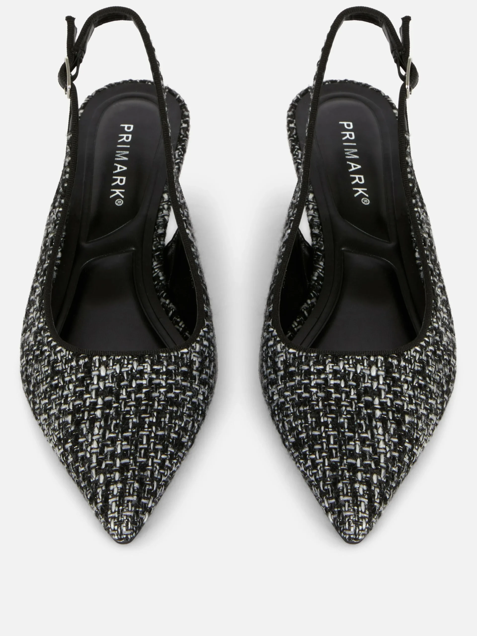 Clearance Bouclé-Slingback-Pumps Mit Kitten-Heels Damen Heels