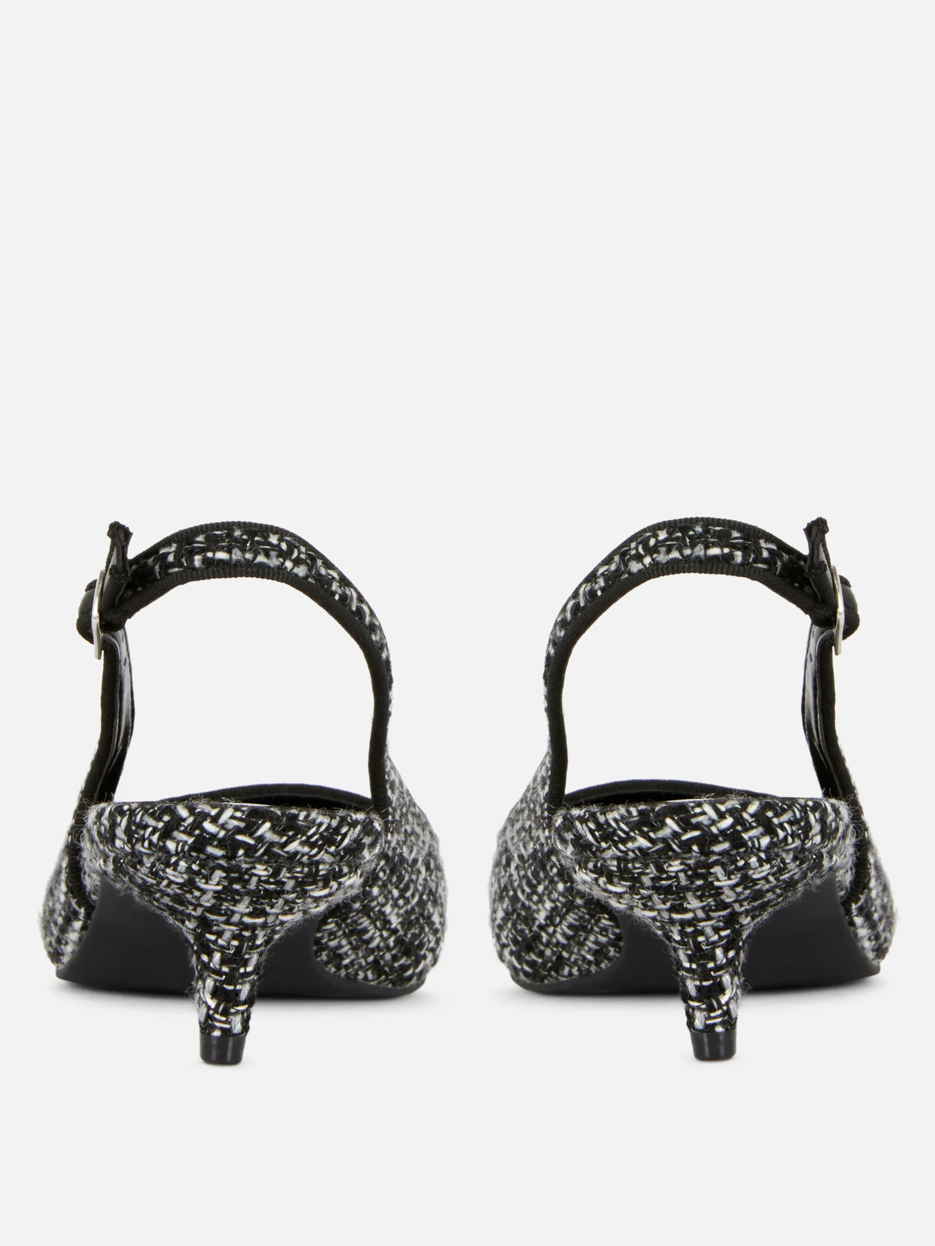 Clearance Bouclé-Slingback-Pumps Mit Kitten-Heels Damen Heels
