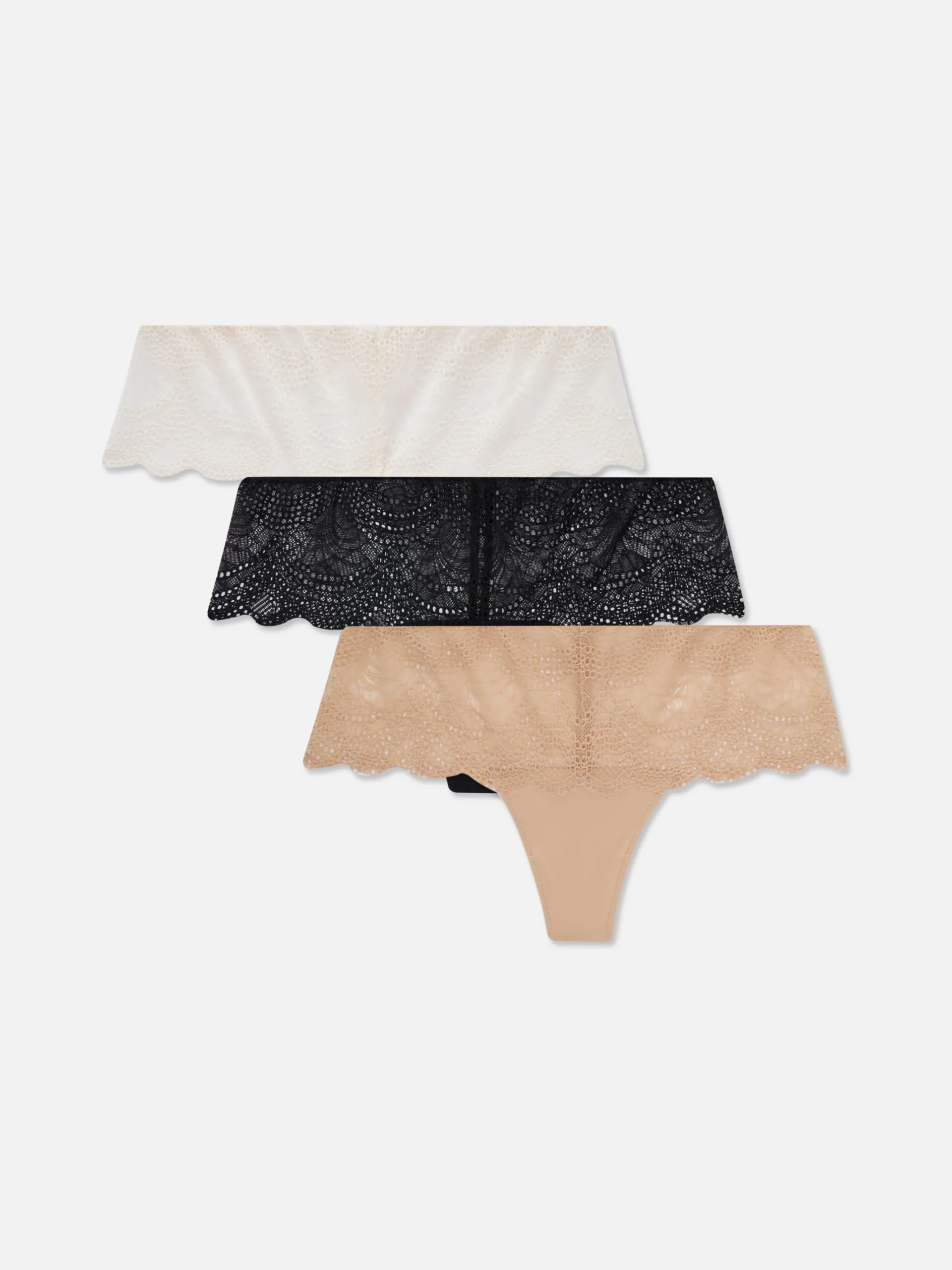 Online Brazil-Slips Aus Spitze, 3er-Pack Damen Slips