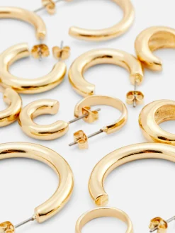 Clearance Breite Creolen, 6er-Pack Damen Schmuck