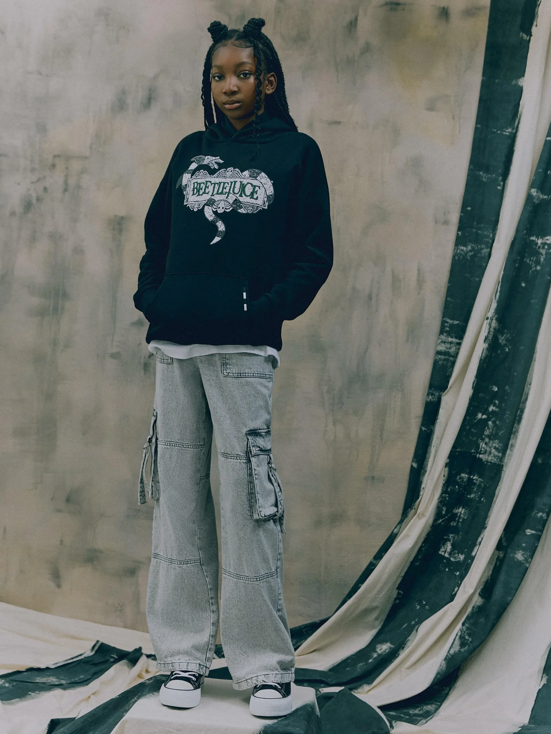 Best Buntes „Beetlejuice“ Hoodie Mit Grafik Kinder Beetlejuice|Halloween Alle