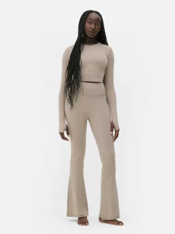 Sale Butterweiche „Rita Ora“ Leggings Mit Ausgestelltem Bein Damen Fitnesskleidung Und Activewear