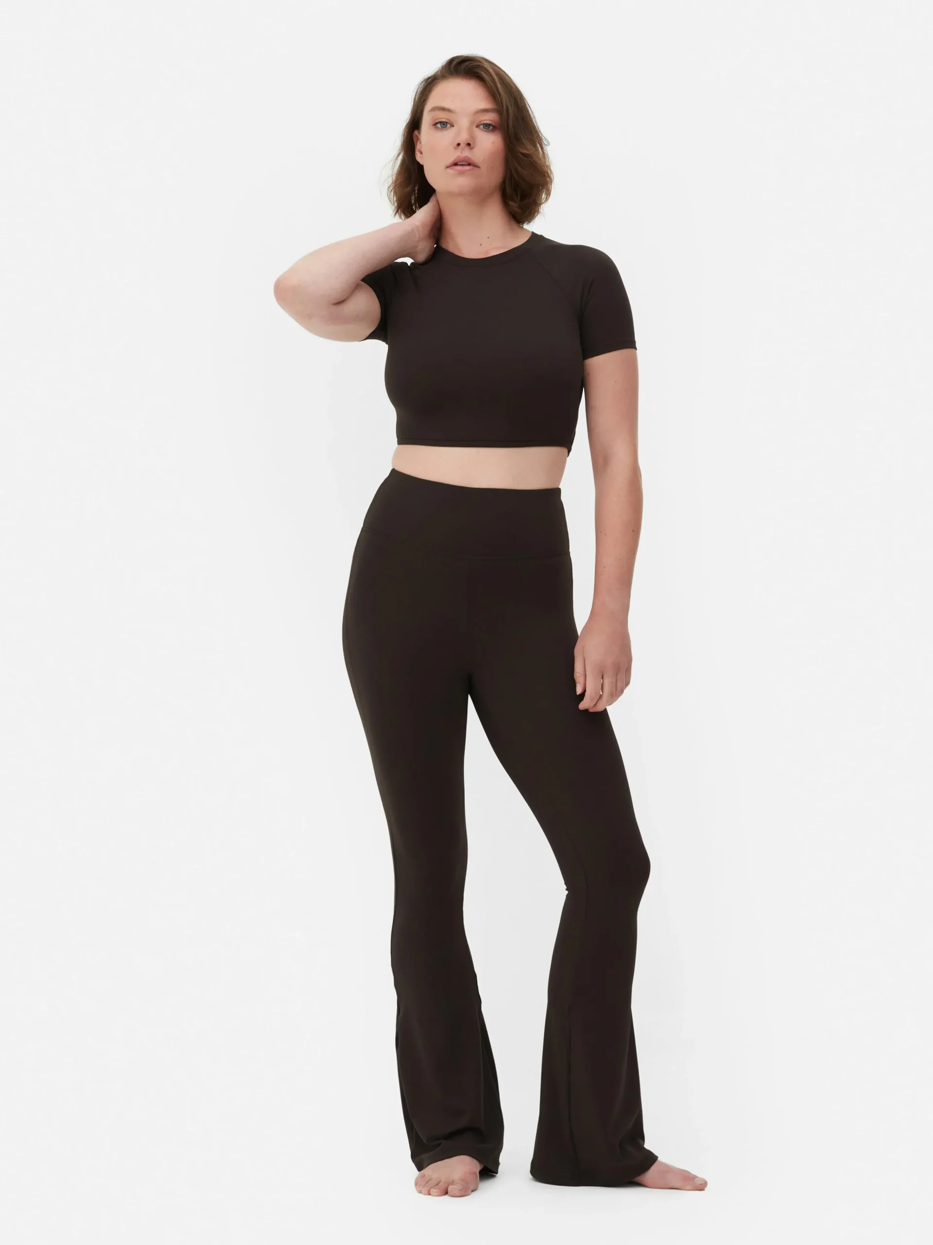 Online Butterweiche „Rita Ora“ Leggings Mit Ausgestelltem Bein Damen Fitnesskleidung Und Activewear