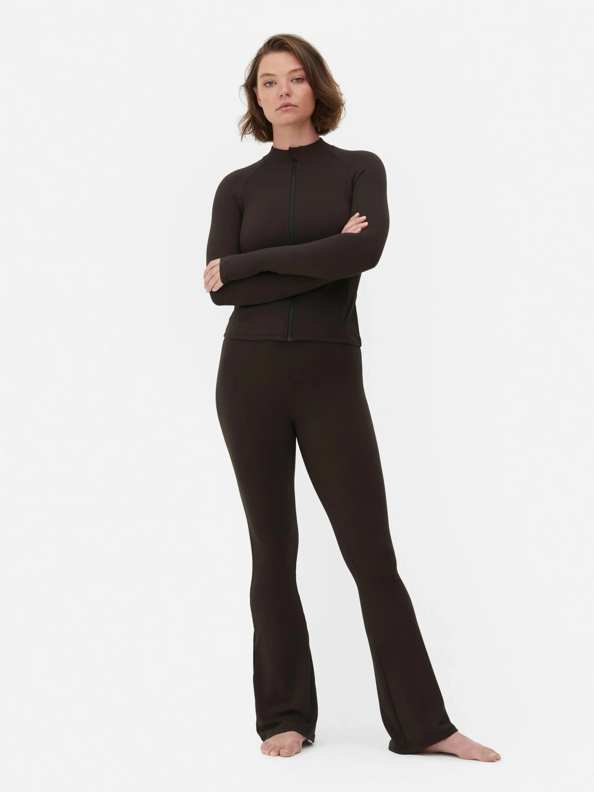 Clearance Butterweiche „Rita Ora“ Sportjacke Mit Reißverschluss Damen Fitnesskleidung Und Activewear