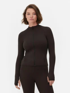 Clearance Butterweiche „Rita Ora“ Sportjacke Mit Reißverschluss Damen Fitnesskleidung Und Activewear