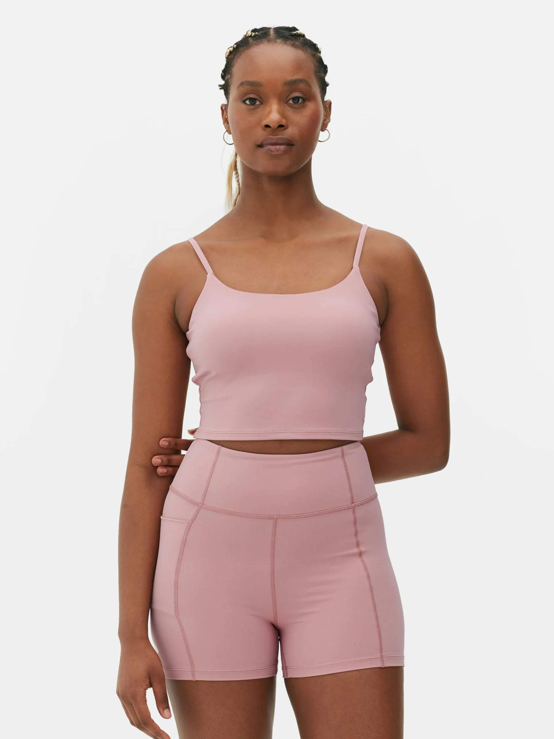 Hot Butterweiches, Kurzes Gym-Trägertop Damen Fitnesskleidung Und Activewear