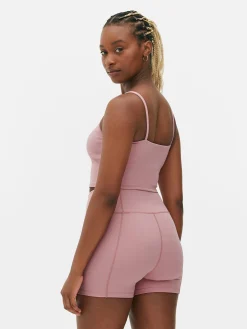 Hot Butterweiches, Kurzes Gym-Trägertop Damen Fitnesskleidung Und Activewear