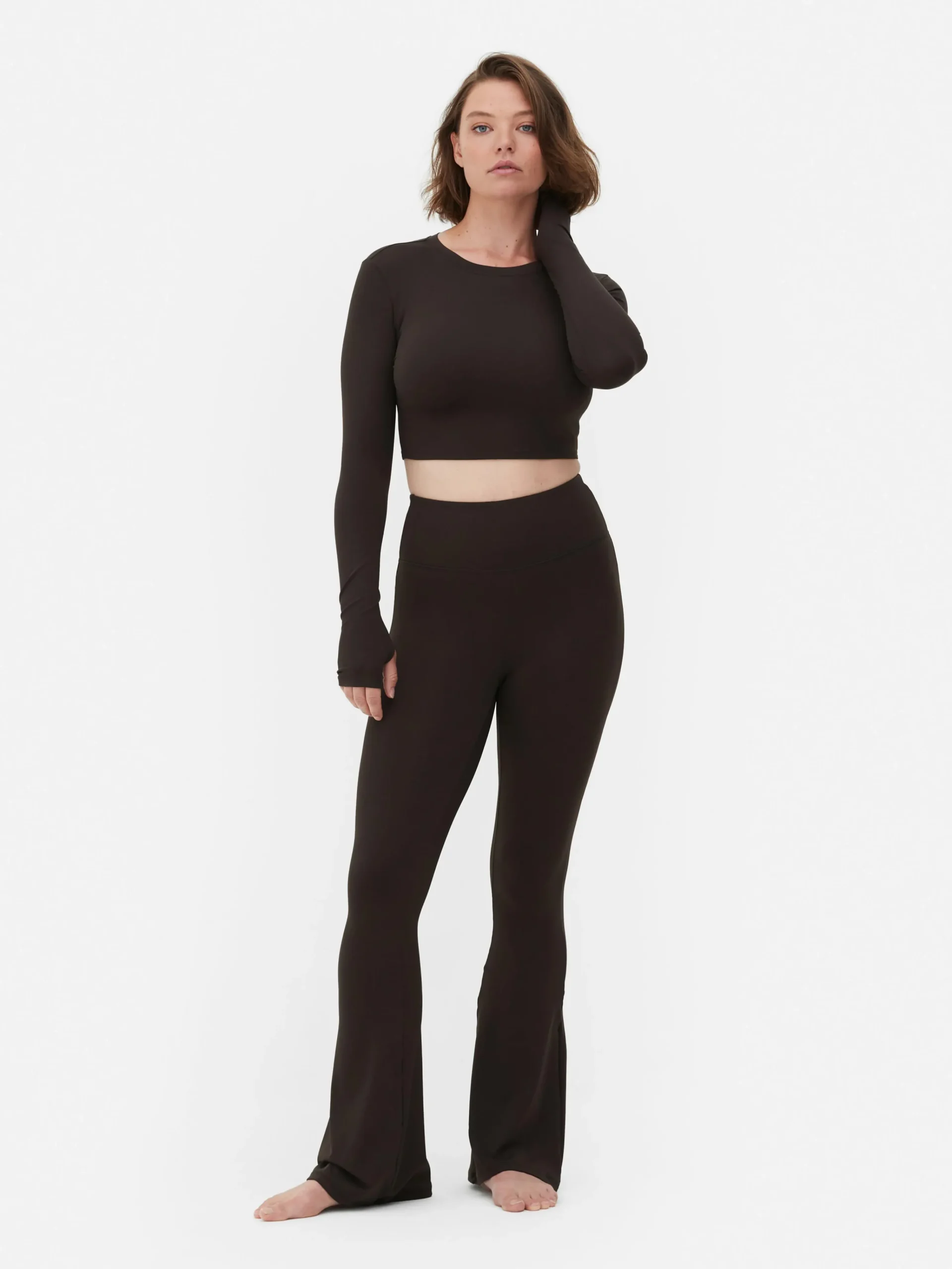 Outlet Butterweiches, Langärmeliges „Rita Ora“ Sport-Top Damen Fitnesskleidung Und Activewear