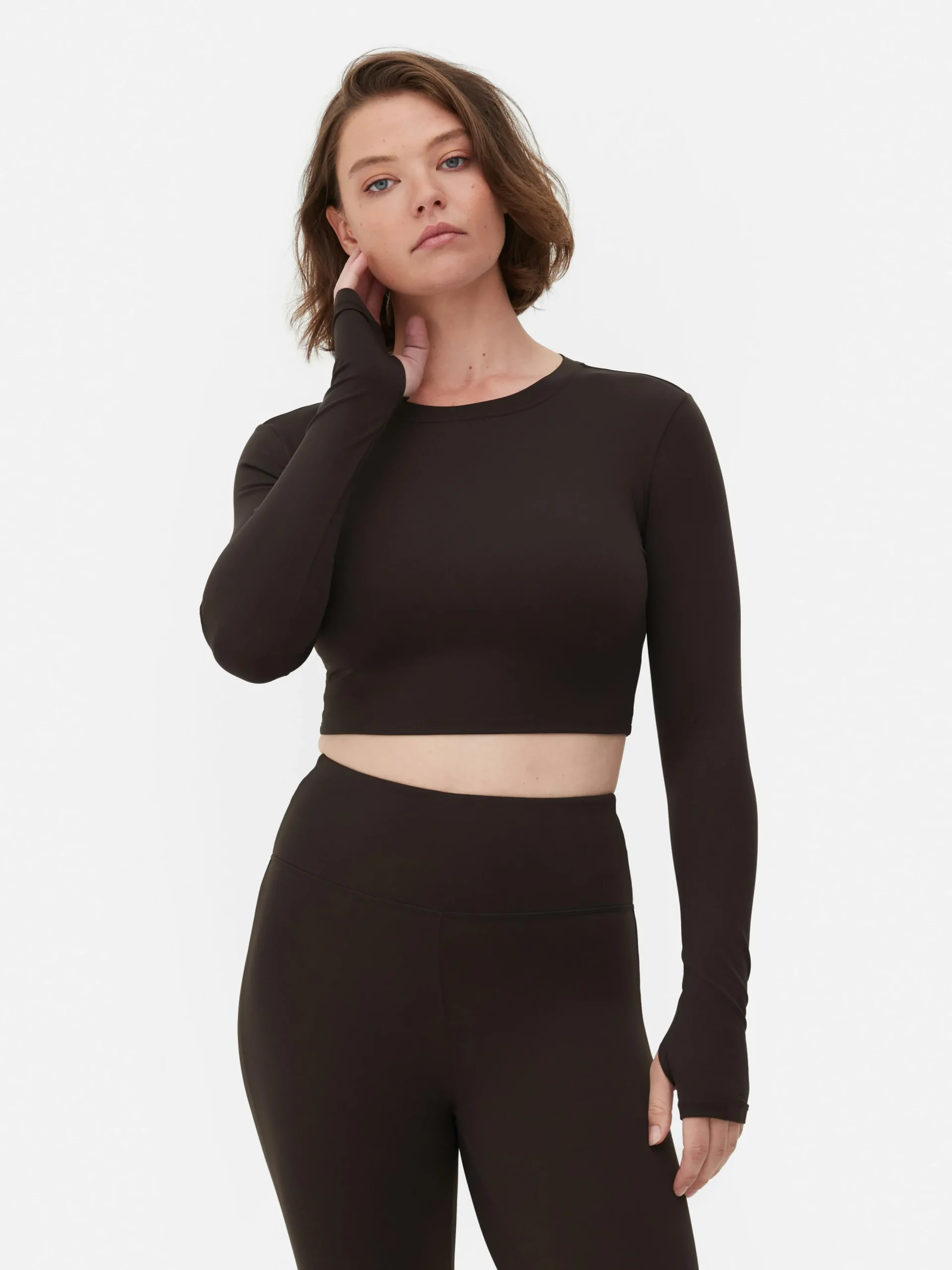 Outlet Butterweiches, Langärmeliges „Rita Ora“ Sport-Top Damen Fitnesskleidung Und Activewear